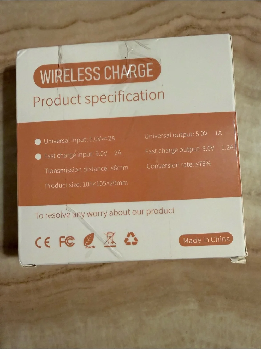 NWT WIRELESS QI FAST CHARGING PAD FOR ANDROID AND IPHONE